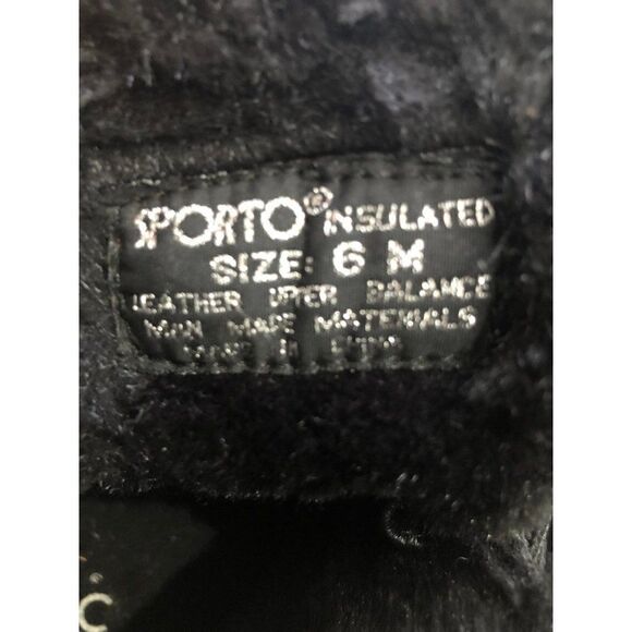 Sporto Black Suede Waterproof Boots Womans Size 6 - Picture 4 of 4